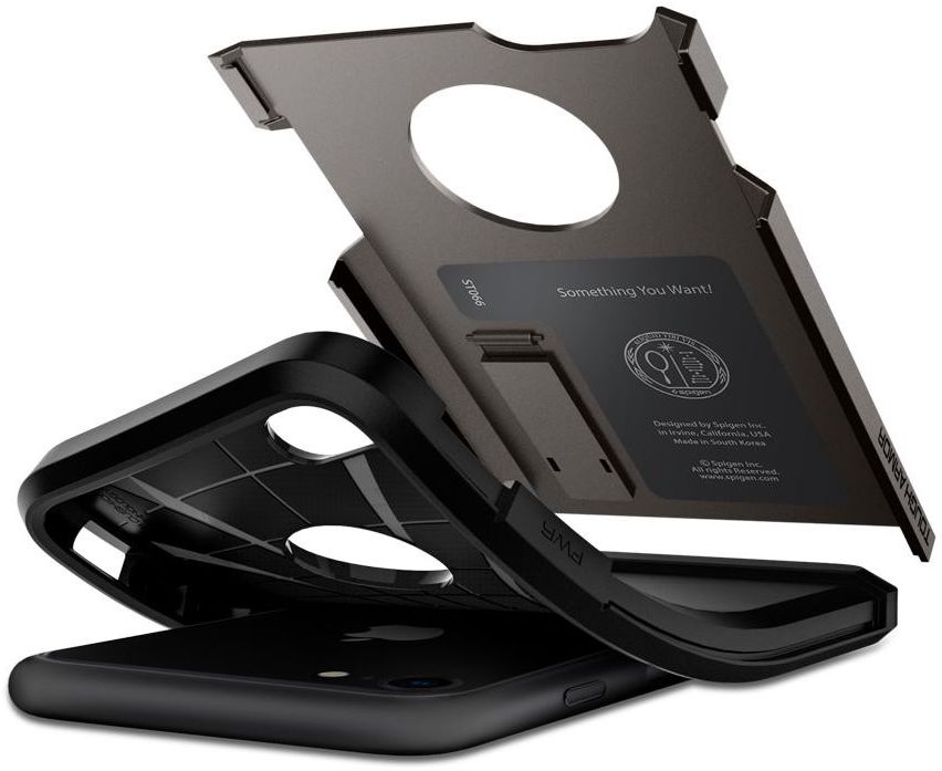 Spigen Tough Armor 2 Case Apple iPhone 7/8 Gunmetal afbeelding 3
