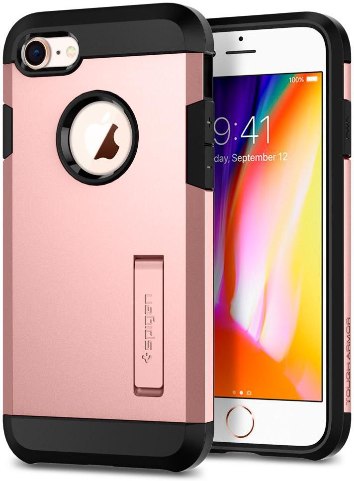 Spigen Tough Armor 2 Case Apple iPhone 7/8 Roze Goud afbeelding 1