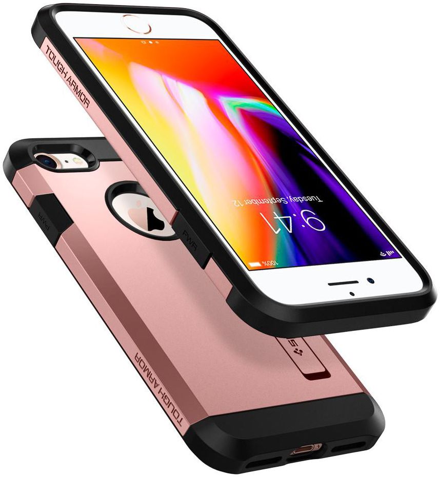 Spigen Tough Armor 2 Case Apple iPhone 7/8 Roze Goud afbeelding 2