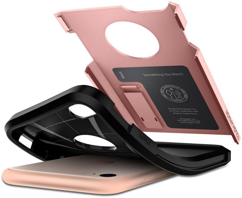 Spigen Tough Armor 2 Case Apple iPhone 7/8 Roze Goud afbeelding 3