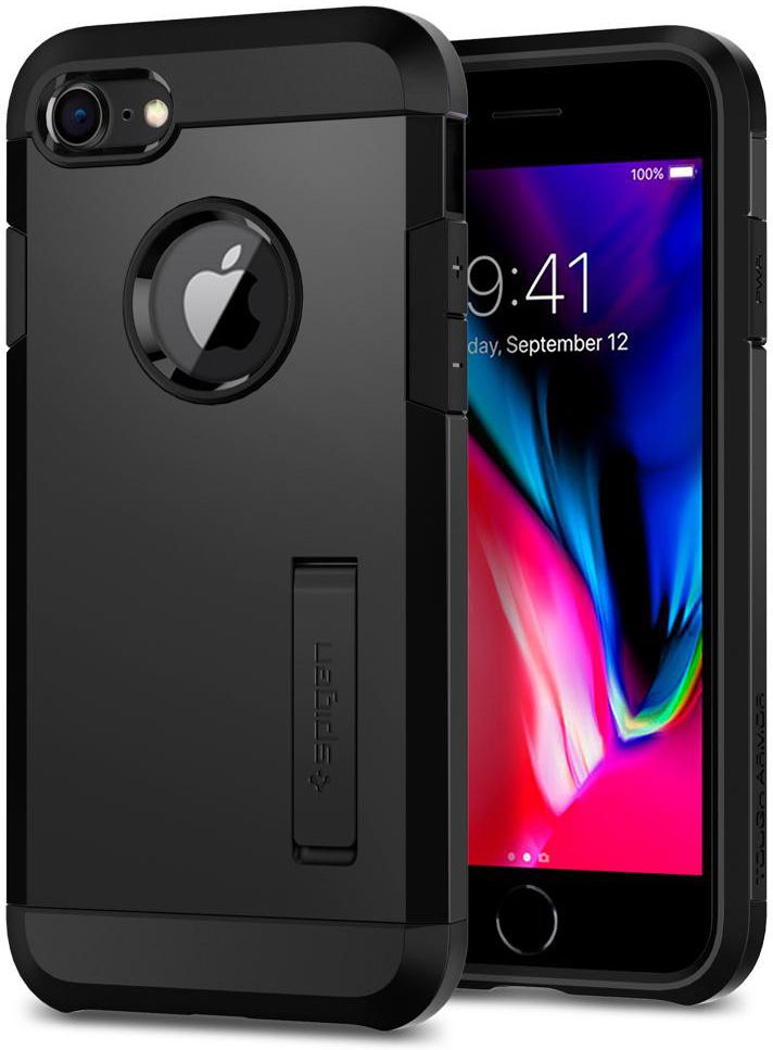 Spigen Tough Armor 2 Case Apple iPhone 7/8 Zwart afbeelding 1