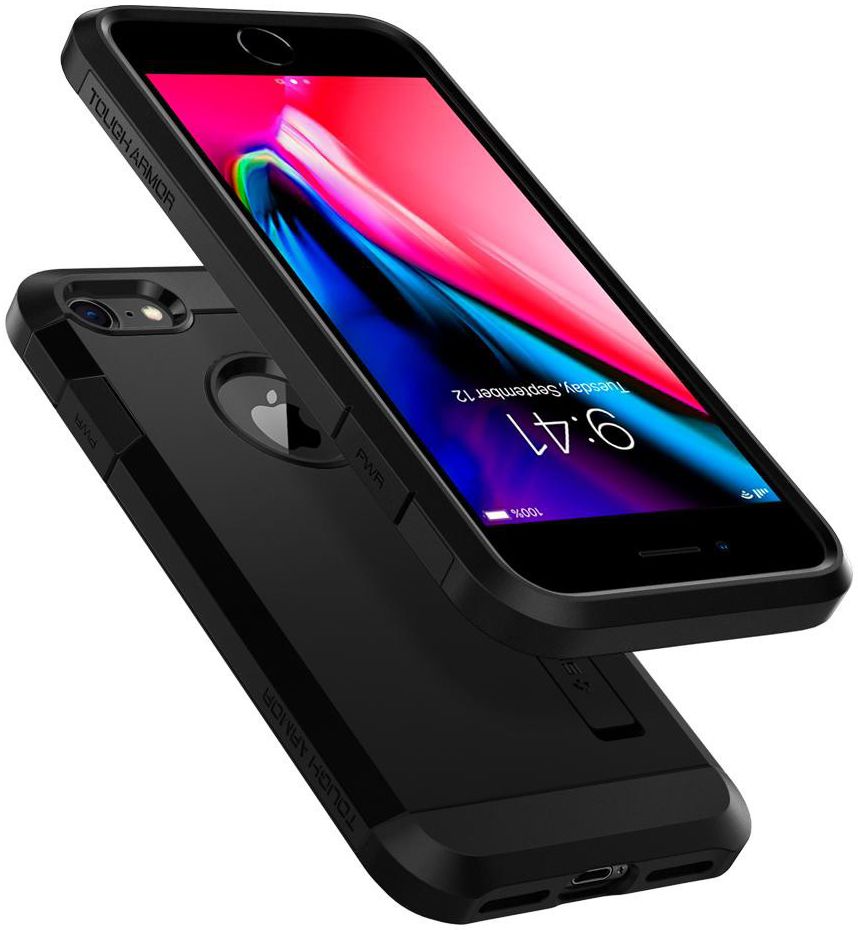 Spigen Tough Armor 2 Case Apple iPhone 7/8 Zwart afbeelding 2