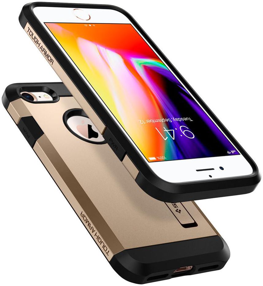 Spigen Tough Armor 2 Case Apple iPhone 7/8 Goud afbeelding 2