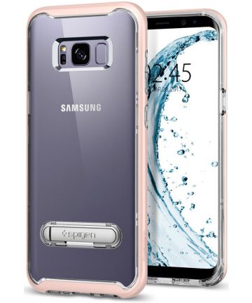Spigen Crystal Hybrid Case Samsung Galaxy S8 Roze Hoesjes
