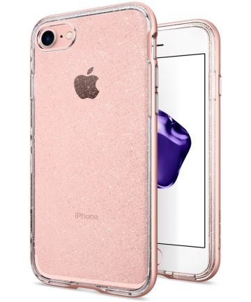 Spigen Neo Hybrid Crystal Case iPhone 7 Glitter Roze Hoesjes