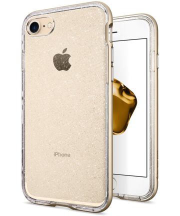Spigen Neo Hybrid Crystal Case iPhone 7 Glitter Goud Hoesjes