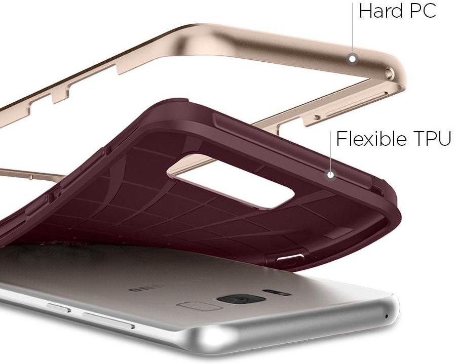 Spigen Neo Hybrid Hoesje Samsung Galaxy S8 Plus Burgundy afbeelding 5