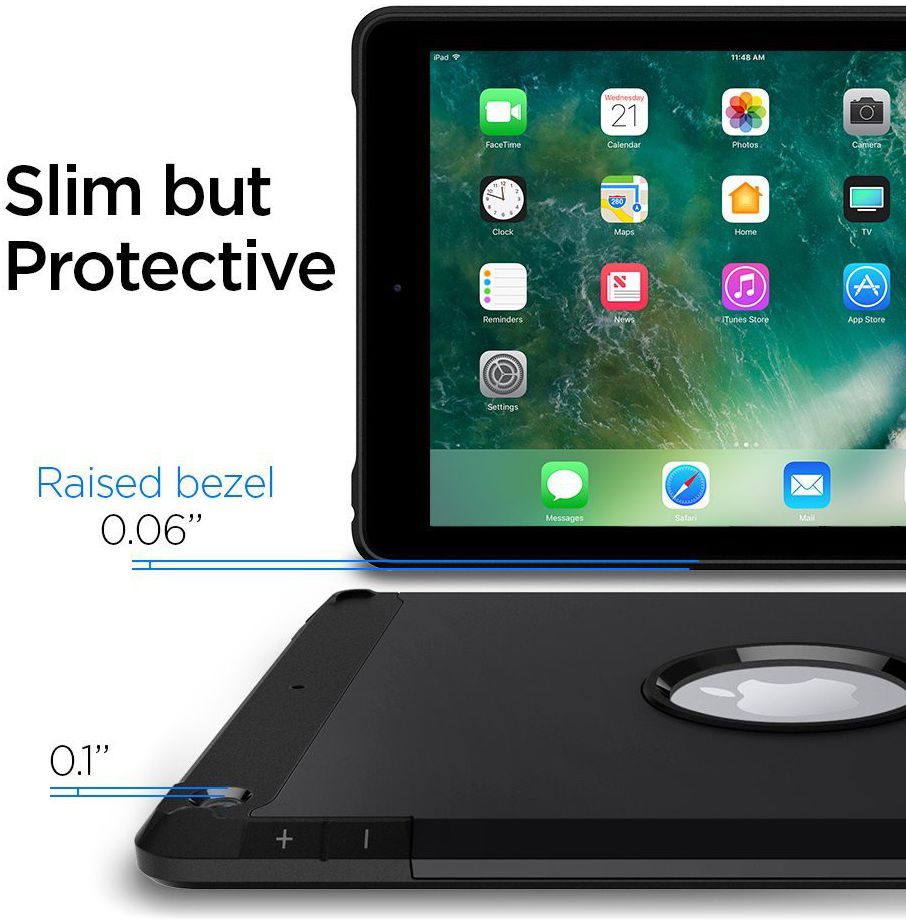 Spigen Tough Armor Case Apple iPad 2017 / 2018 / Air / Air 2 Zwart afbeelding 11