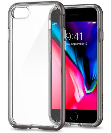 Spigen Neo Hybrid Crystal Second Case iPhone 8 Gunmetal Hoesjes