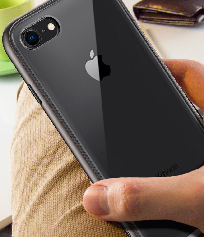Spigen Neo Hybrid Crystal Second Case iPhone 8 Gunmetal afbeelding 10