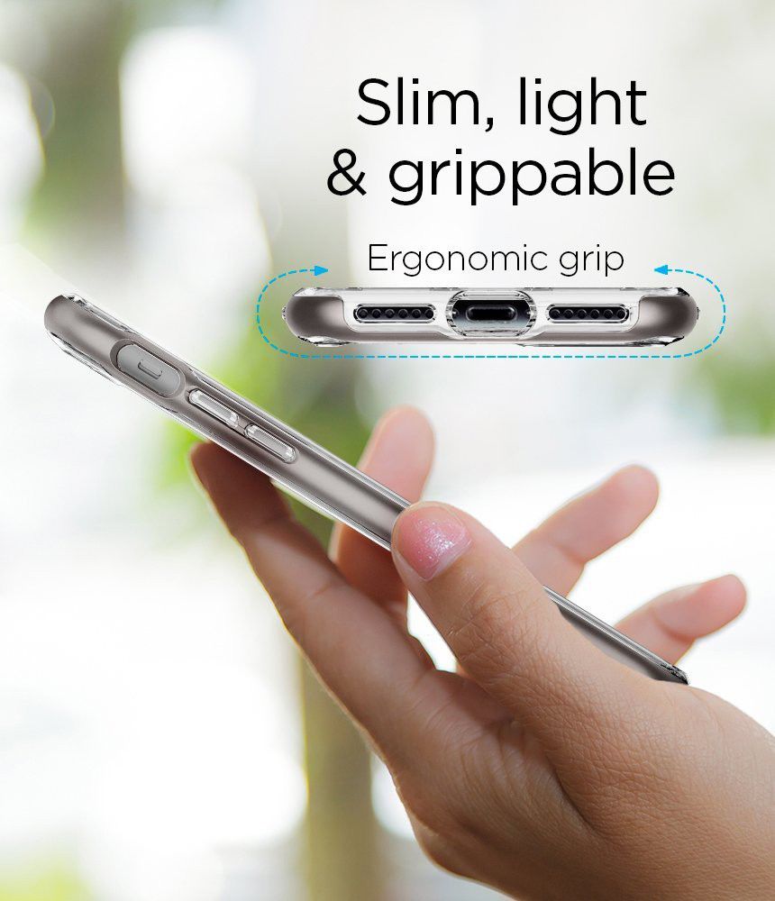 Spigen Neo Hybrid Crystal Second Case iPhone 8 Gunmetal afbeelding 11