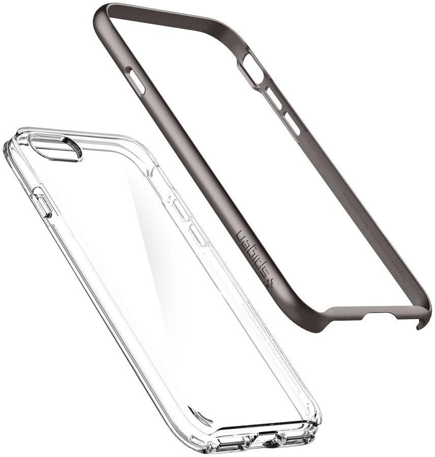 Spigen Neo Hybrid Crystal Second Case iPhone 8 Gunmetal afbeelding 3