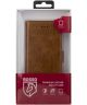 Rosso Deluxe Sony Xperia XZ1 Compact Hoesje Echt Leer Book Case Bruin