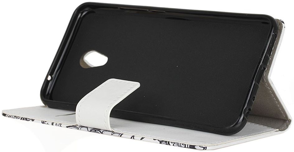 Alcatel U5 4G Portemonnee Hoesje met Uil Opdruk afbeelding 6