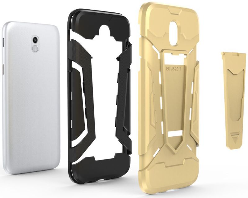 Samsung Galaxy J5 (2017) Hybride Kickstand Hoesje Wit afbeelding 3