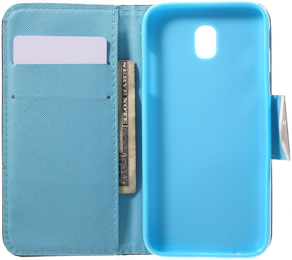Samsung Galaxy J5 (2017) Portemonnee Hoesje met Print Gezicht afbeelding 3