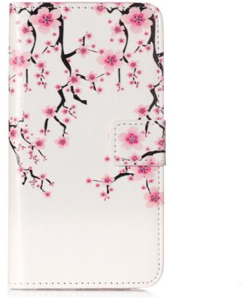 Samsung Galaxy J5 (2017) Portemonnee Hoesje met Opdruk Blossom Hoesjes