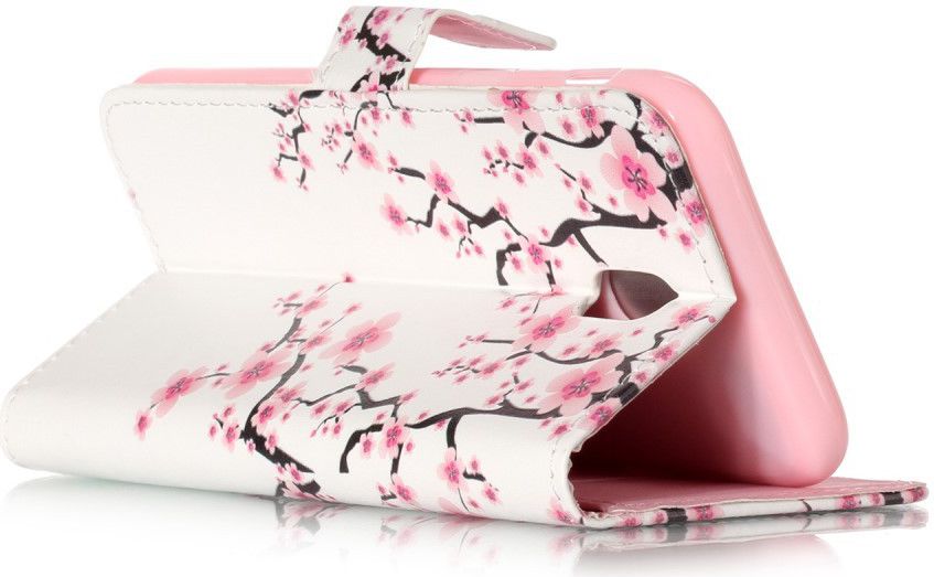 Samsung Galaxy J5 (2017) Portemonnee Hoesje met Opdruk Blossom afbeelding 2