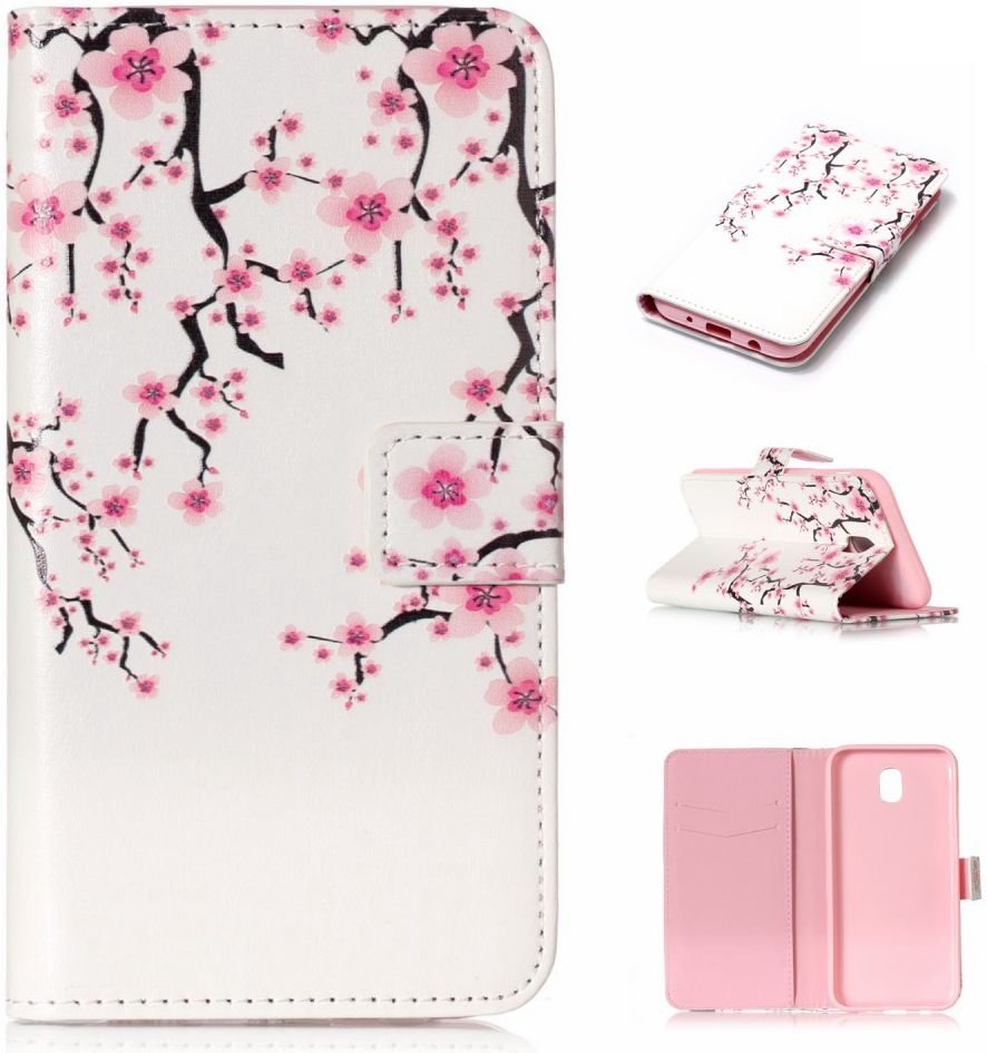 Samsung Galaxy J5 (2017) Portemonnee Hoesje met Opdruk Blossom afbeelding 5