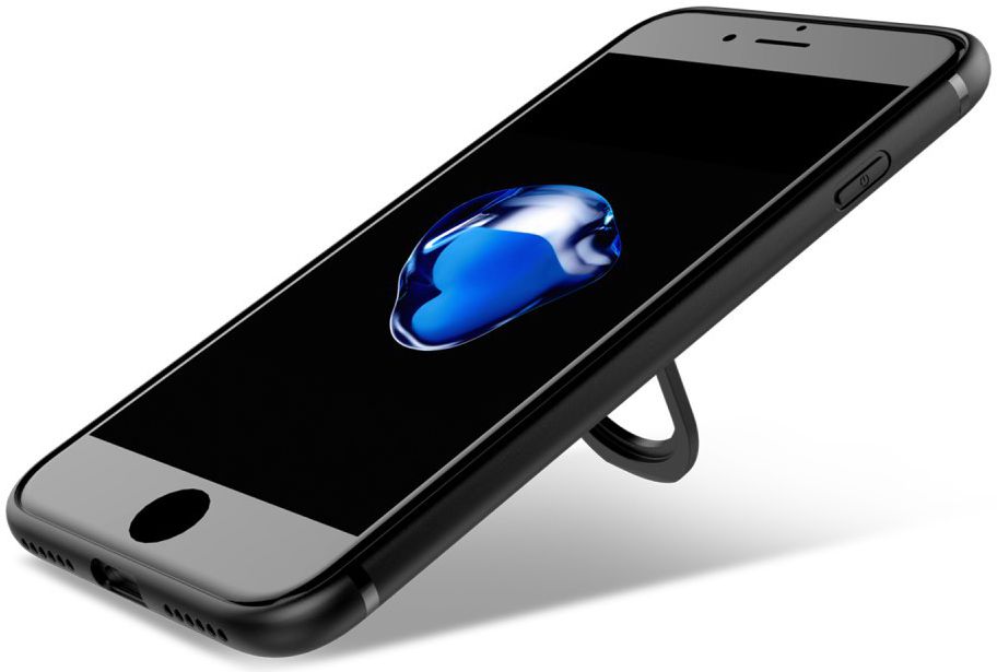 Apple iPhone 7 / 8 Backcover Hoesje met Magneet en Stand Functie Zwart afbeelding 3