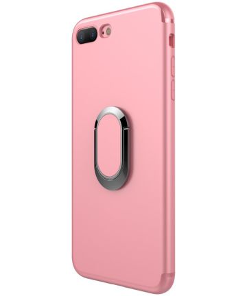 Apple iPhone 7 / 8 Plus Hoesje met Magneet en Stand Functie Roze Hoesjes