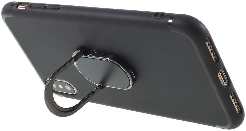Apple iPhone X Hoesje met Magneet voor Houders Zwart afbeelding 2