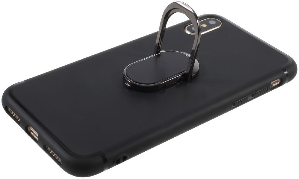 Apple iPhone X Hoesje met Magneet voor Houders Zwart afbeelding 4