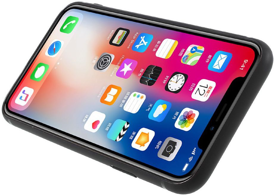 Apple iPhone X Hoesje met Magneet voor Houders Zwart afbeelding 5