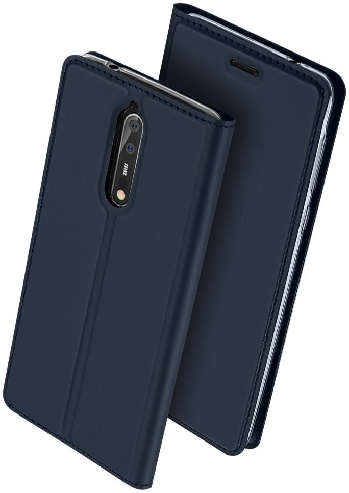 Dux Ducis Nokia 8 Premium Bookcase Hoesje Blauw afbeelding 8