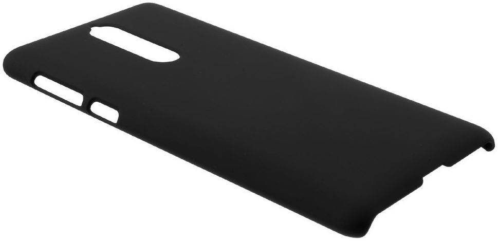 Nokia 8 Rubber Coat Hard Case Zwart afbeelding 2