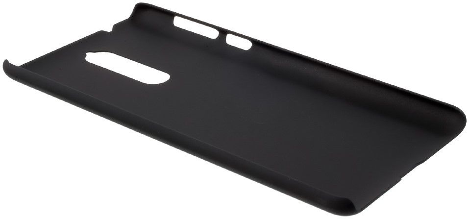 Nokia 8 Rubber Coat Hard Case Zwart afbeelding 3