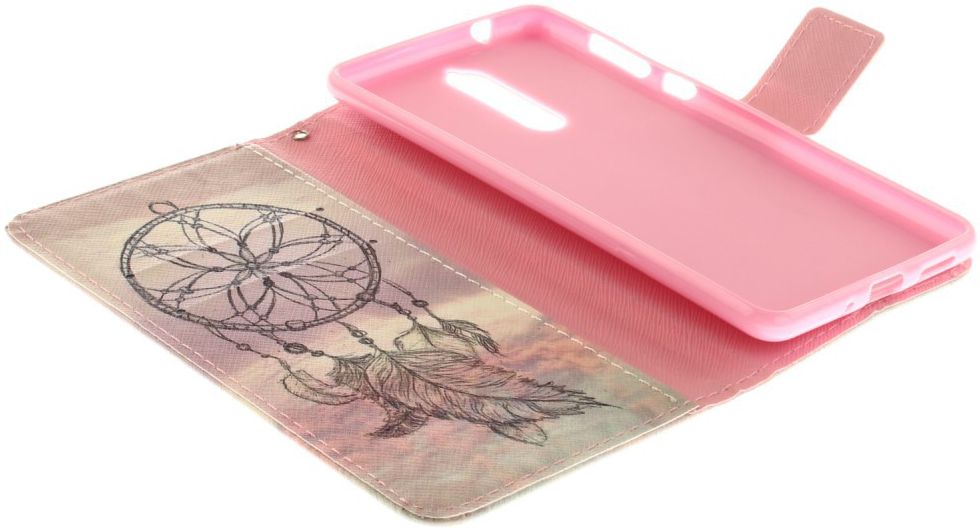 Nokia 8 Portemonnee Hoesje met Print Dromenvanger afbeelding 12