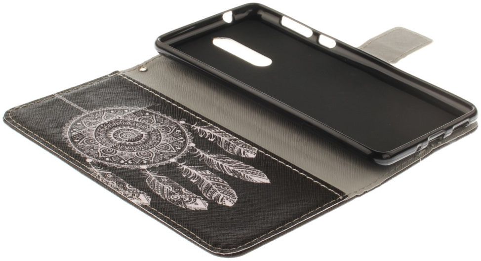 Nokia 8 Portemonnee Hoesje met Print Donkere Dromenvanger afbeelding 13
