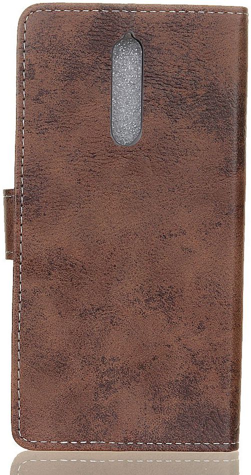 Nokia 8 Vintage Portemonnee Hoesje Bruin afbeelding 8