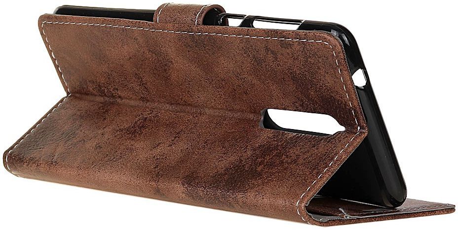 Nokia 8 Vintage Portemonnee Hoesje Bruin afbeelding 10