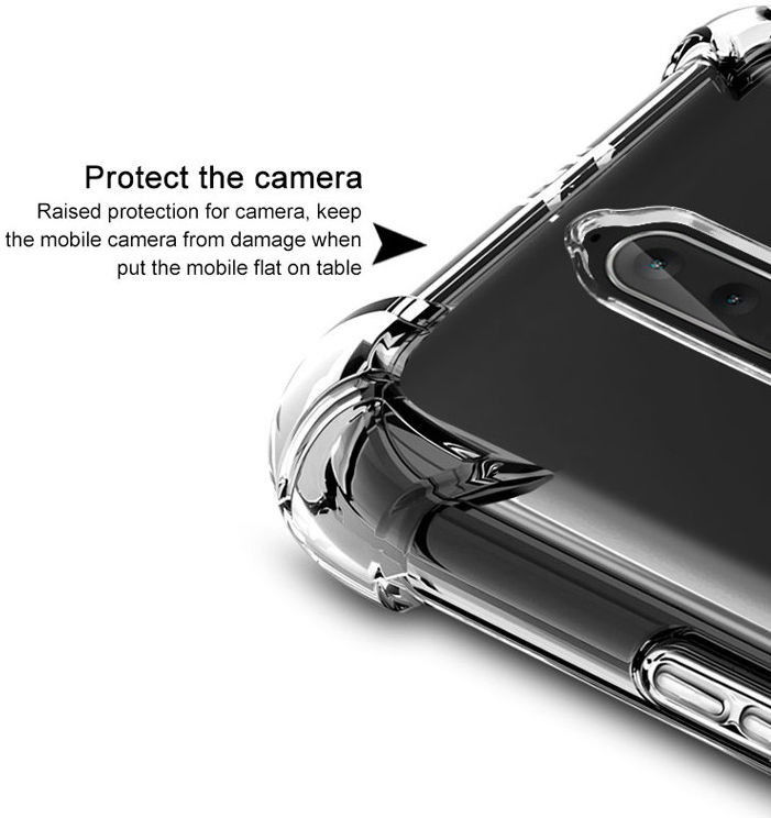 IMAK Nokia 8 Hoesje Flexibel TPU met Screenprotector Metaal Zwart afbeelding 6