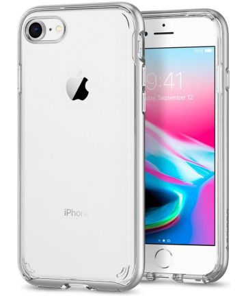 Spigen Neo Hybrid Crystal 2 Case iPhone 7 / 8 Satin Silver Hoesjes