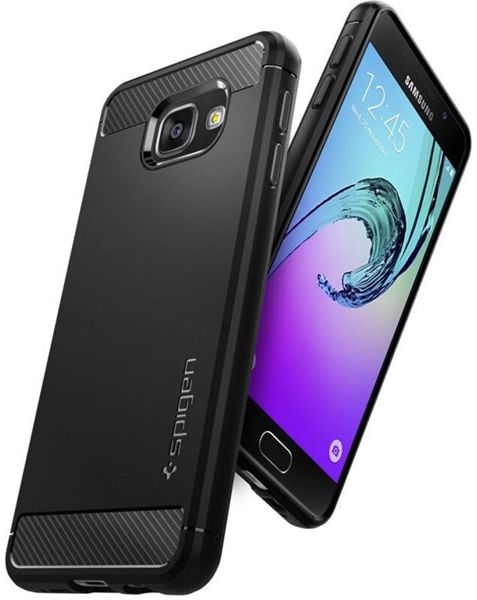 Spigen Rugged Armor Case Samsung Galaxy A3 (2016) Zwart afbeelding 2