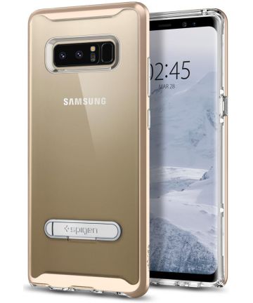 Spigen Crystal Hybrid Samsung Galaxy Note 8 Goud Hoesje Hoesjes