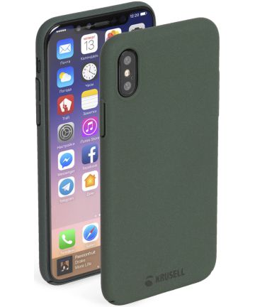 Krusell Sandby Cover Apple iPhone X Moss Hoesjes