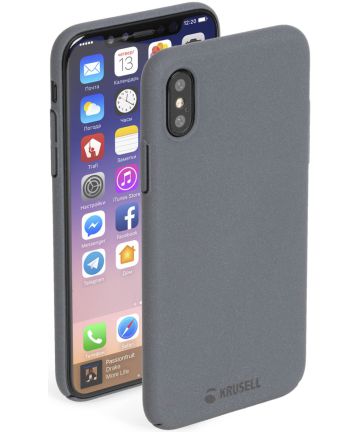 Krusell Sandby Cover Apple iPhone X Stone Hoesjes