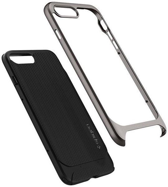 Spigen Neo Hybrid Hoesje Apple iPhone 8 Plus / 7 Plus Gunmetal afbeelding 2