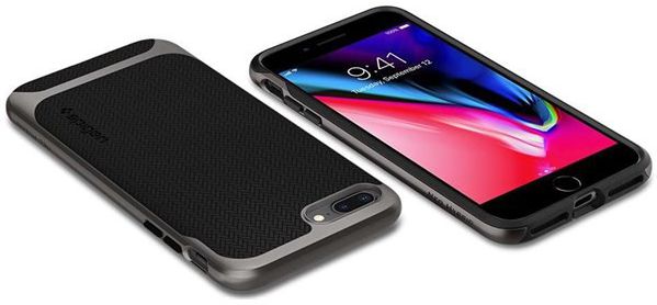 Spigen Neo Hybrid Hoesje Apple iPhone 8 Plus / 7 Plus Gunmetal afbeelding 3