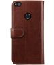 Rosso Element Huawei P8 Lite (2017) Hoesje Book Cover Bruin