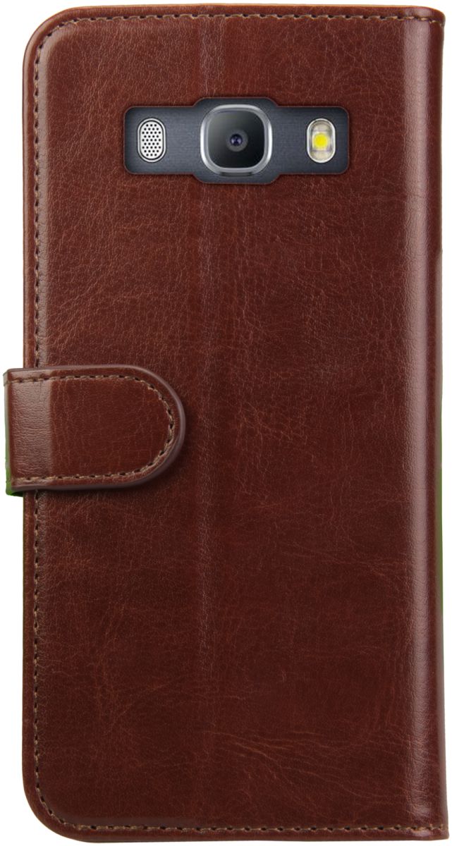 Rosso Element Samsung Galaxy J3 (2016) Hoesje Book Cover Bruin afbeelding 2