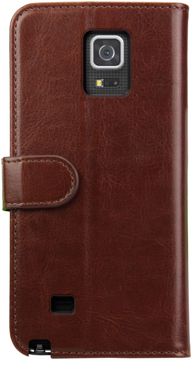 Rosso Element Samsung Galaxy Note 4 Hoesje Book Cover Bruin afbeelding 4