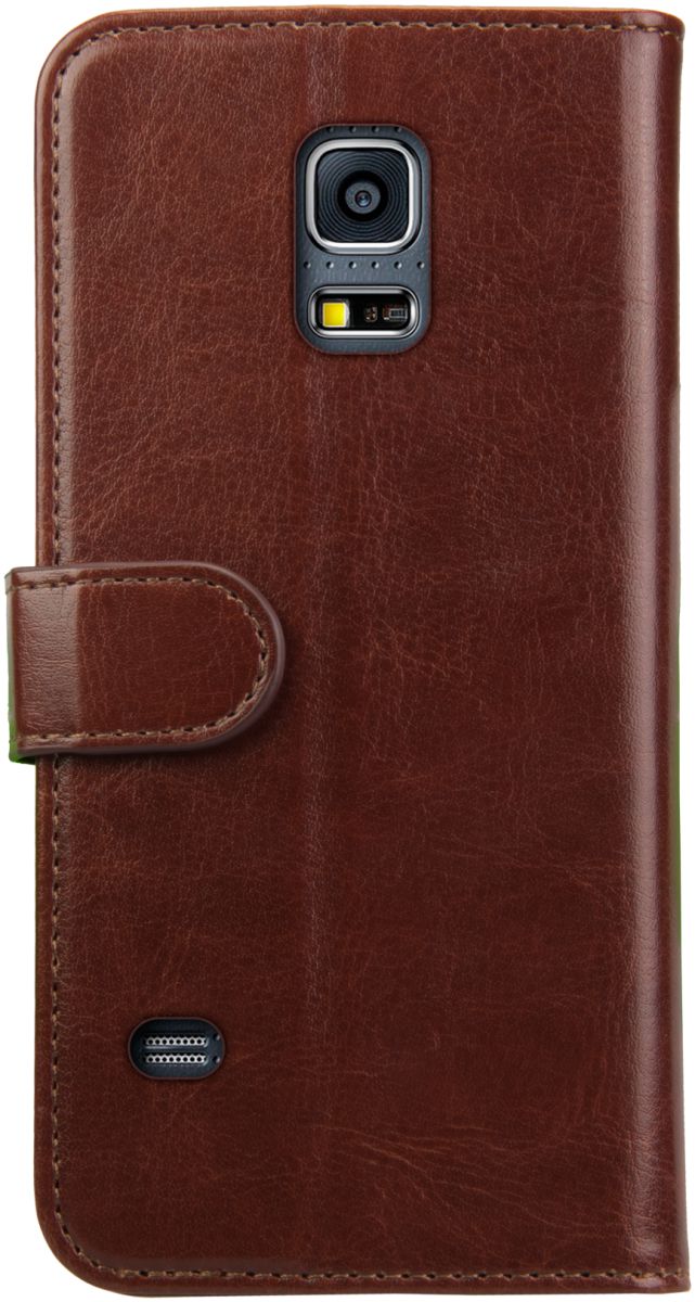 Rosso Element Samsung Galaxy S5 Mini Hoesje Book Cover Bruin afbeelding 4