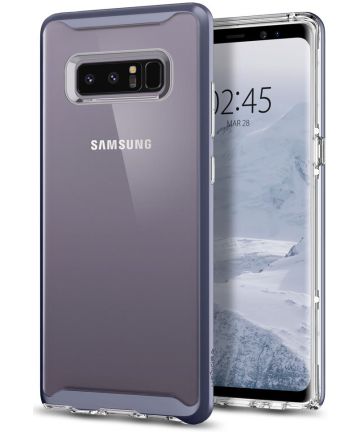 Spigen Neo Hybrid Crystal Hoesje Samsung Galaxy Note 8 Orchid Grey Hoesjes