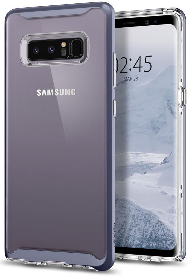Spigen Neo Hybrid Crystal Hoesje Samsung Galaxy Note 8 Orchid Grey afbeelding 1