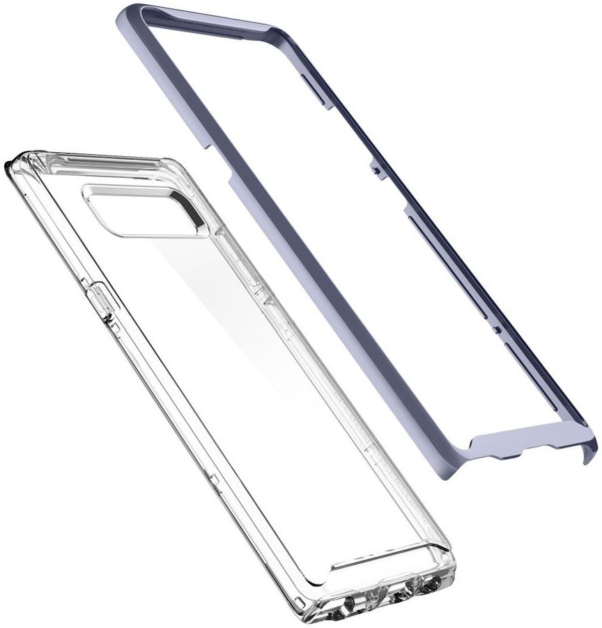 Spigen Neo Hybrid Crystal Hoesje Samsung Galaxy Note 8 Orchid Grey afbeelding 2